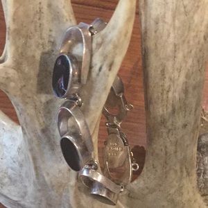 Black onyx southwestern Navajo bracelet